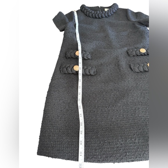 Tuckernuck Jackie Black Tweed Gold Button Dress Size Xs - Picture 11 of 15